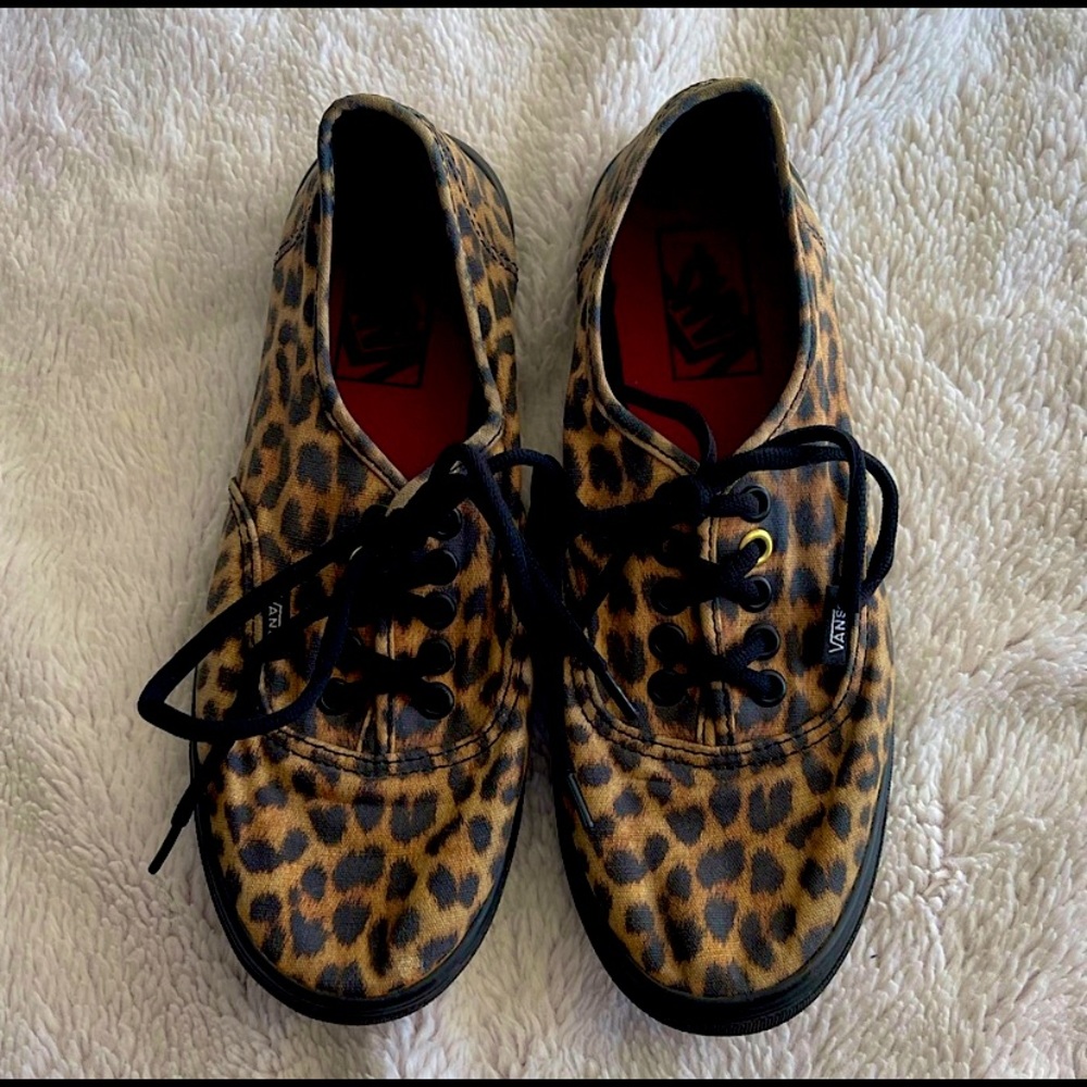 Cheetah / Leopard Print Vans - image 1